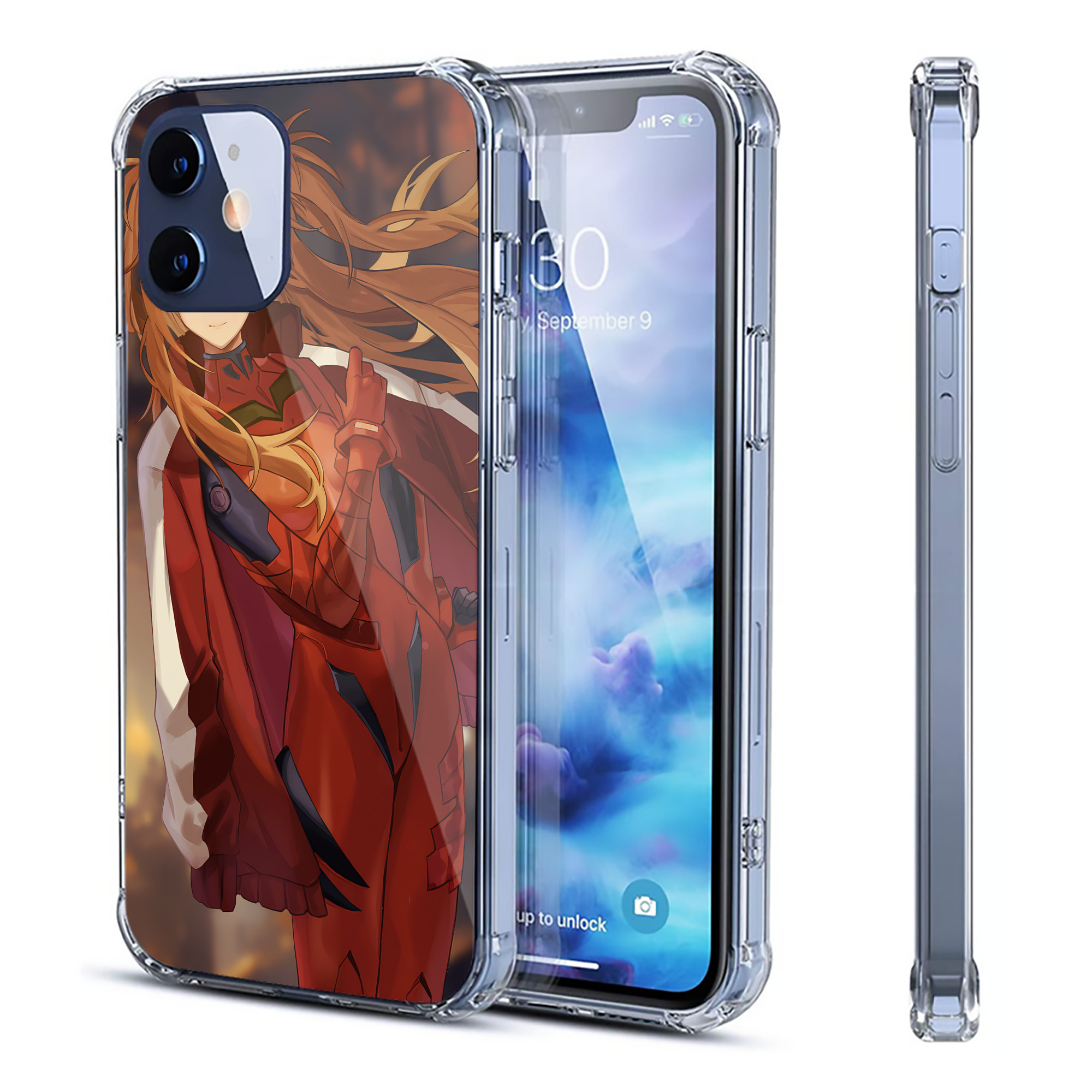 （画像用） EVA 新世紀エヴァンゲリオン 【iPhone 12シリーズ対応】透明スマホケース（クリアソフトケース）